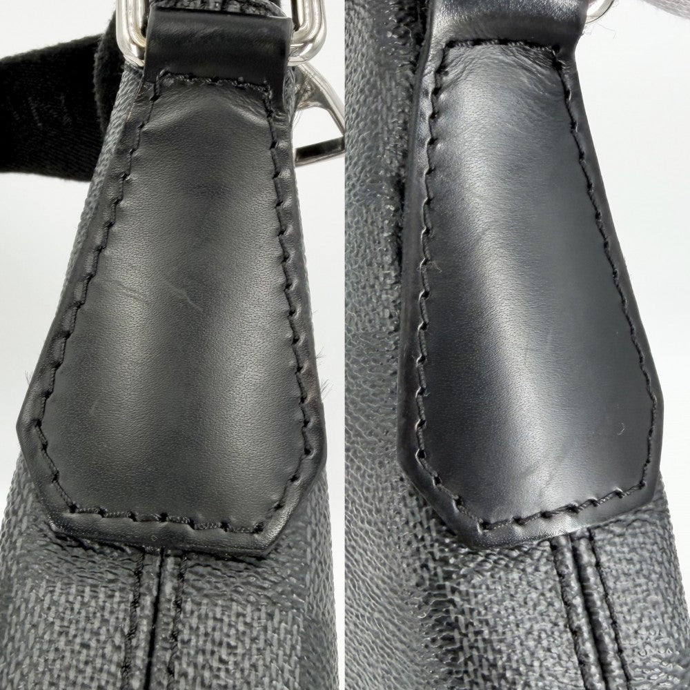 LOUIS VUITTON ルイヴィトン ショルダーバッグ ダミエグラフィット ミックPM N41211 ブラック 黒 シルバー金具 メンズ【中古品】