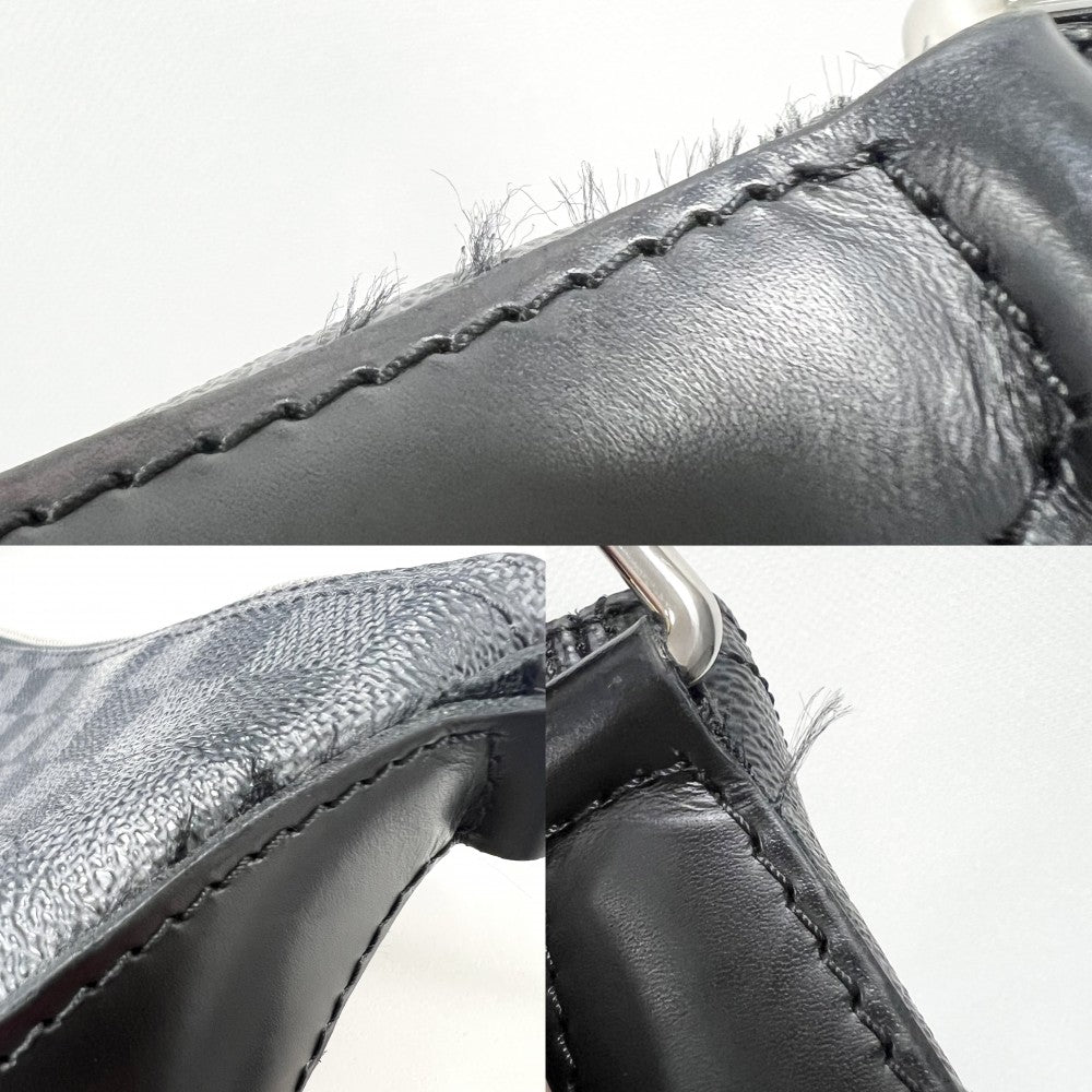 LOUIS VUITTON ルイヴィトン ショルダーバッグ ダミエグラフィット ミックPM N41211 ブラック 黒 シルバー金具 メンズ【中古品】