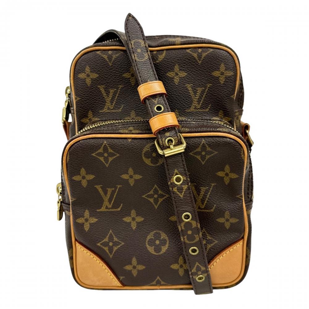 LOUIS VUITTON ルイヴィトン ショルダーバッグ アマゾン M45236 モノグラムキャンバス ブラウン 茶 ゴールド金具 レディース【中古品】