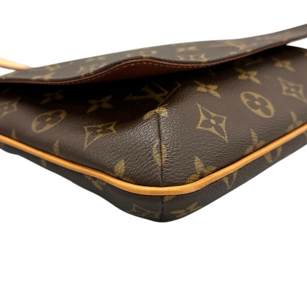 LOUIS VUITTON ルイヴィトン ショルダーバッグ ミュゼット・タンゴ ロング M51388 モノグラムキャンバス ブラウン 茶 ゴールド金具 レディース【中古品】