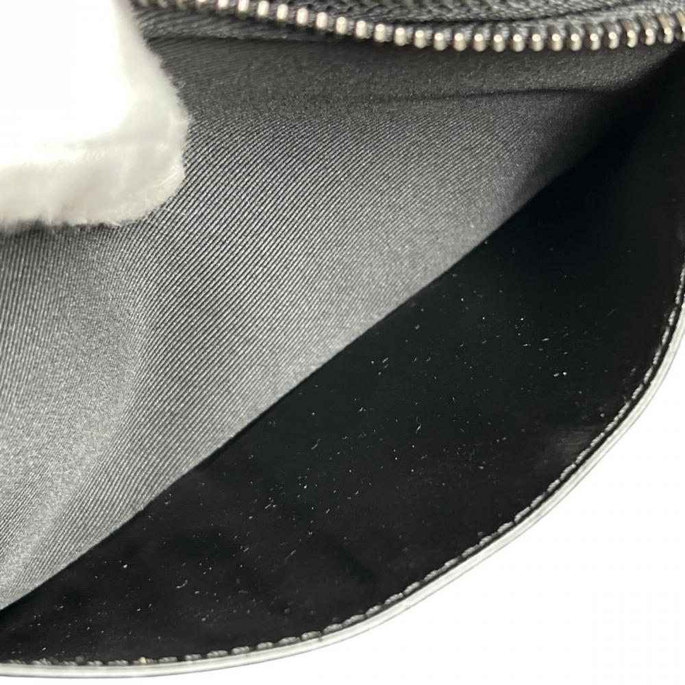 LOUIS VUITTON ルイヴィトン ショルダーバッグ モノグラム・エクリプス ダブル・フォン ポーチ カードケース M69534 レザー キャンバス グレー ブラック 黒 シルバー金具 メンズ【中古品】
