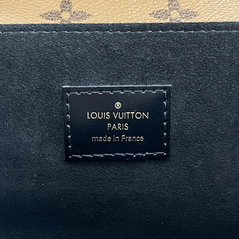 LOUIS VUITTON ルイヴィトン ショルダーバッグ ポシェットメティスMM M44876 レザー モノグラムリバースキャンバス ブラウン 茶 ゴールド金具 レディース【中古品】