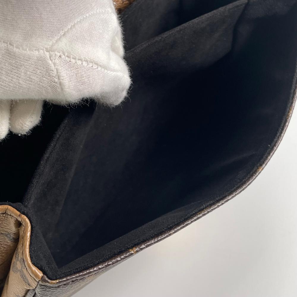 LOUIS VUITTON ルイヴィトン ショルダーバッグ ポシェットメティスMM M44876 レザー モノグラムリバースキャンバス ブラウン 茶 ゴールド金具 レディース【中古品】