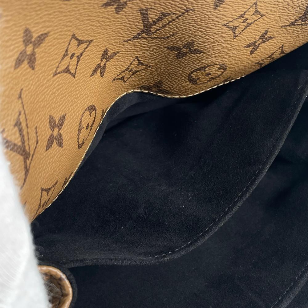 LOUIS VUITTON ルイヴィトン ショルダーバッグ ポシェットメティスMM M44876 レザー モノグラムリバースキャンバス ブラウン 茶 ゴールド金具 レディース【中古品】