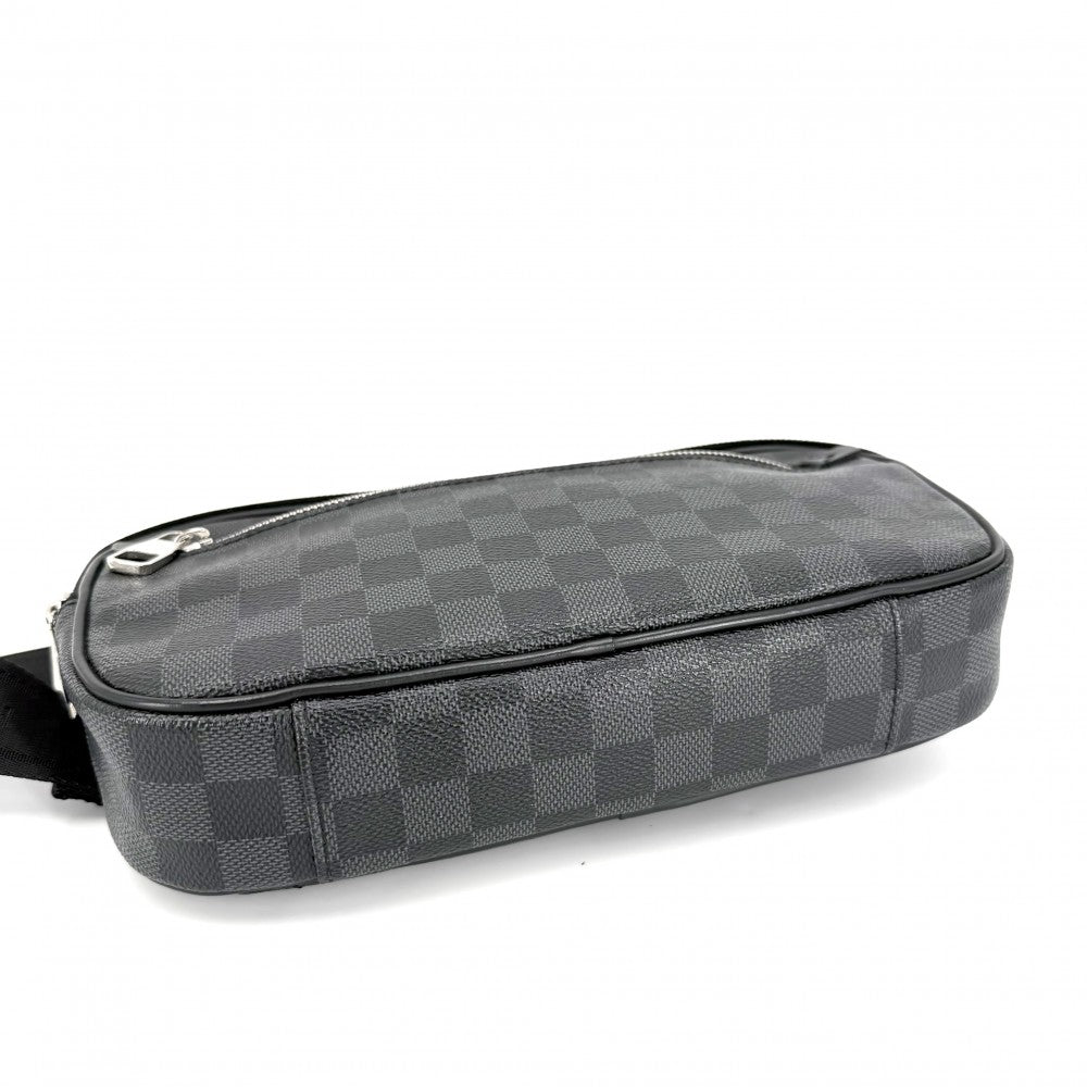 【開店SALE】 LOUIS VUITTON ルイヴィトン ボディバッグ ダミエグラフィット アンブレール バムバッグ ウエストバッグ ブラック 黒 N41289 ノワール シルバー金具 メンズ【中古品】