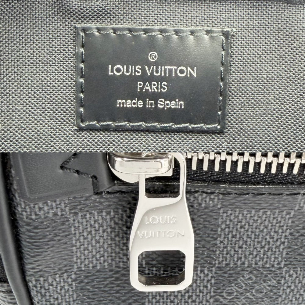 【開店SALE】 LOUIS VUITTON ルイヴィトン ボディバッグ ダミエグラフィット アンブレール バムバッグ ウエストバッグ ブラック 黒 N41289 ノワール シルバー金具 メンズ【中古品】