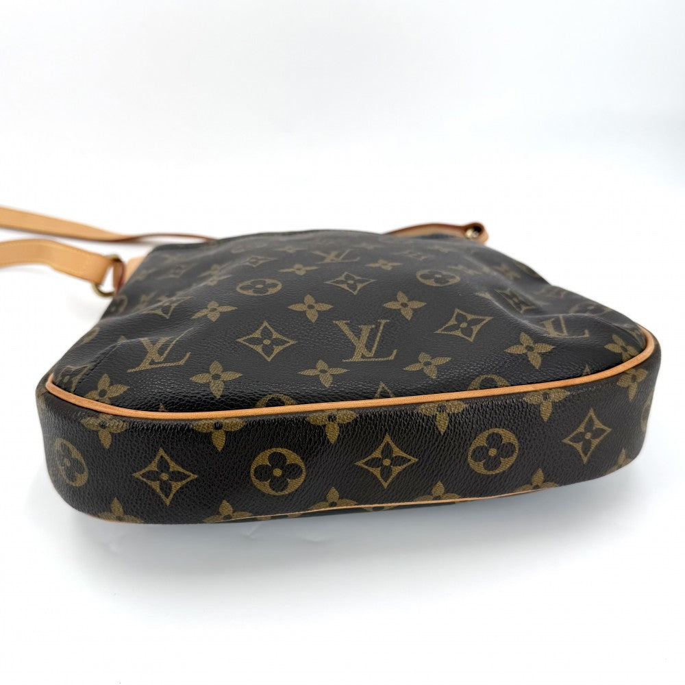 【開店SALE】 LOUIS VUITTON ルイヴィトン ショルダーバッグ オデオンPM Odeon PM M56390 モノグラムキャンバス ブラウン 茶 ゴールド金具 レディース【中古品】