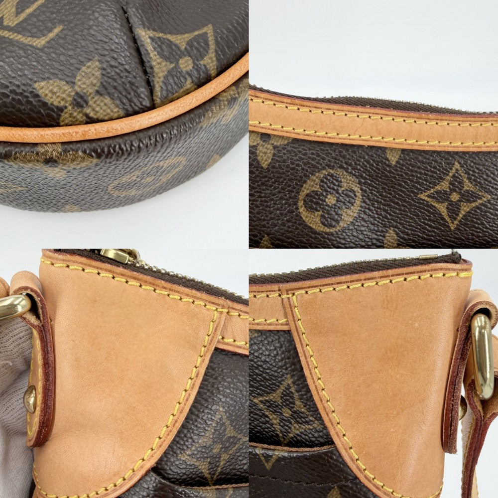 【開店SALE】 LOUIS VUITTON ルイヴィトン ショルダーバッグ オデオンPM Odeon PM M56390 モノグラムキャンバス ブラウン 茶 ゴールド金具 レディース【中古品】