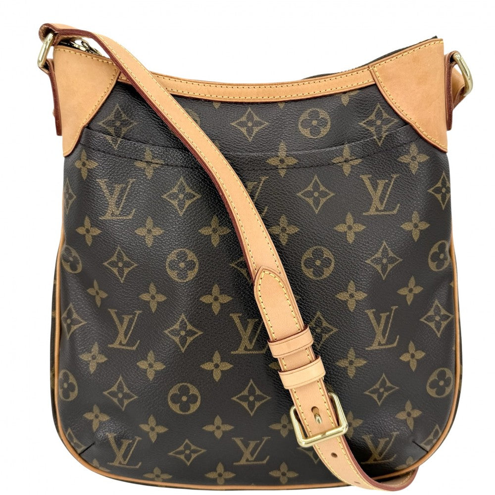 【開店SALE】 LOUIS VUITTON ルイヴィトン ショルダーバッグ オデオンPM Odeon PM M56390 モノグラムキャンバス ブラウン 茶 ゴールド金具 レディース【中古品】
