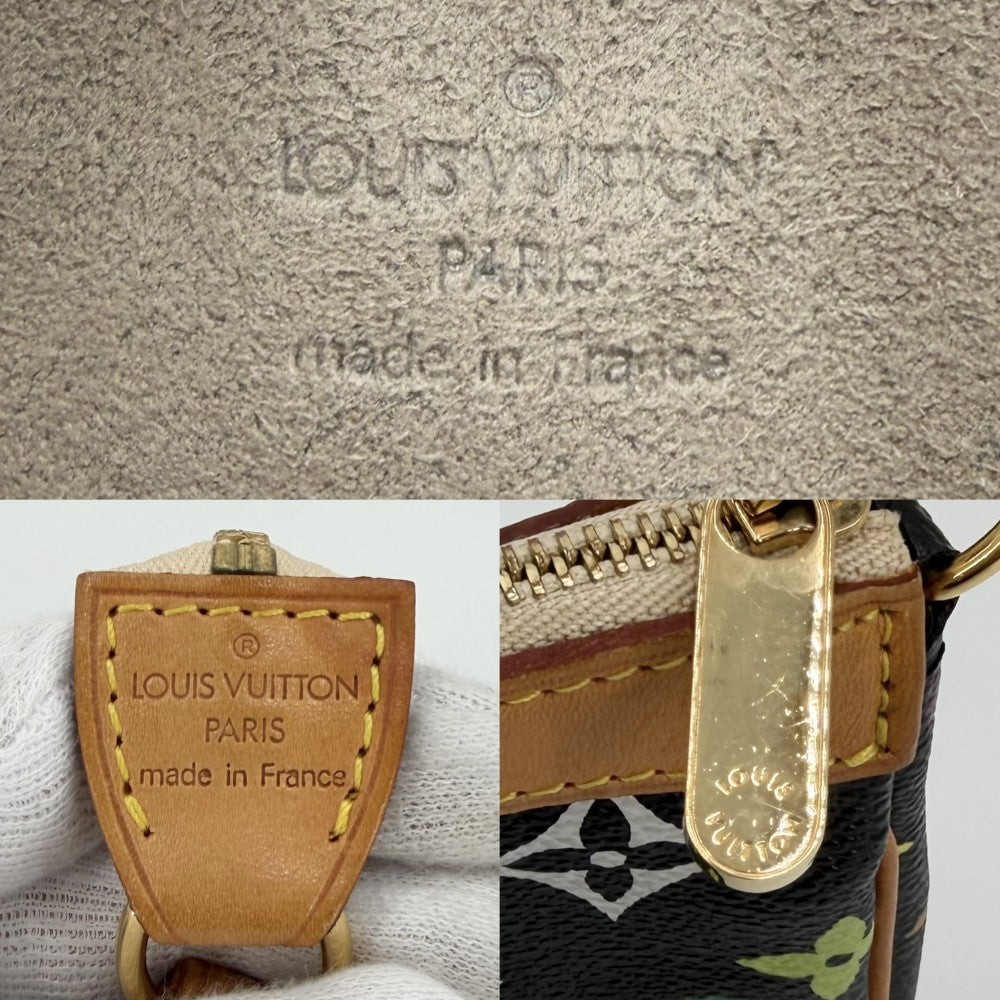 【開店SALE】 LOUIS VUITTON ルイヴィトン ハンドバッグ ポシェットアクセソワール アクセサリーポーチ ブラック 黒 M92648 モノグラムマルチカラー ノワール マルチカラー ゴールド金具 レディース【中古品】