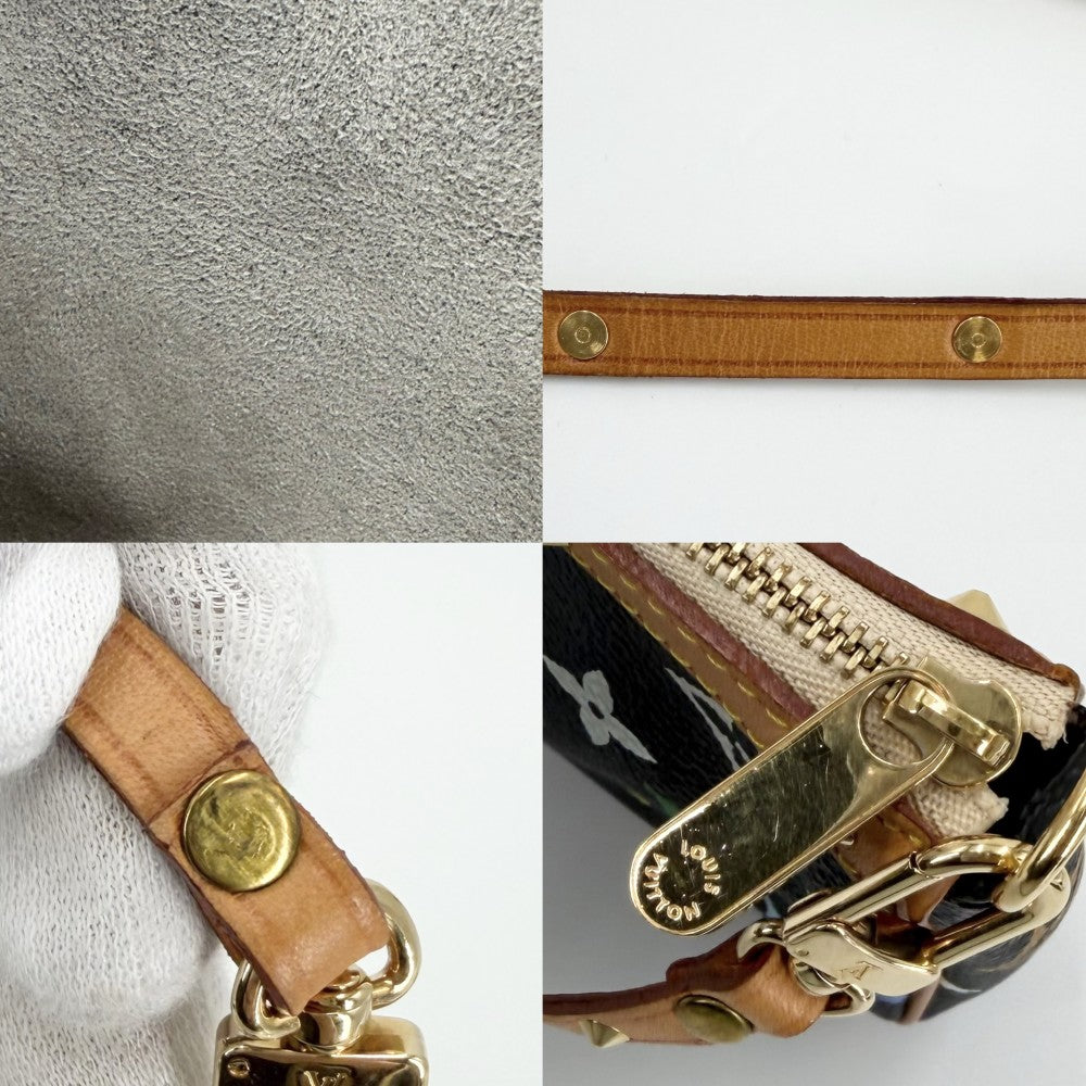 【開店SALE】 LOUIS VUITTON ルイヴィトン ハンドバッグ ポシェットアクセソワール アクセサリーポーチ ブラック 黒 M92648 モノグラムマルチカラー ノワール マルチカラー ゴールド金具 レディース【中古品】