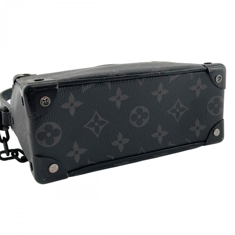 LOUIS VUITTON ルイヴィトン ショルダーバッグ ミニ・ソフトトランク M44735 レザー モノグラムエクリプスキャンバス ブラック 黒 ブラック金具 メンズ【中古品】