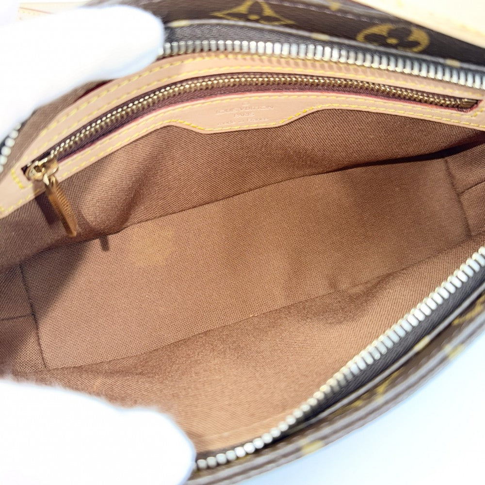 【開店SALE】 LOUIS VUITTON ルイヴィトン ショルダーバッグ トロター M51240 モノグラムキャンバス ブラウン 茶 ゴールド金具 レディース【中古品】