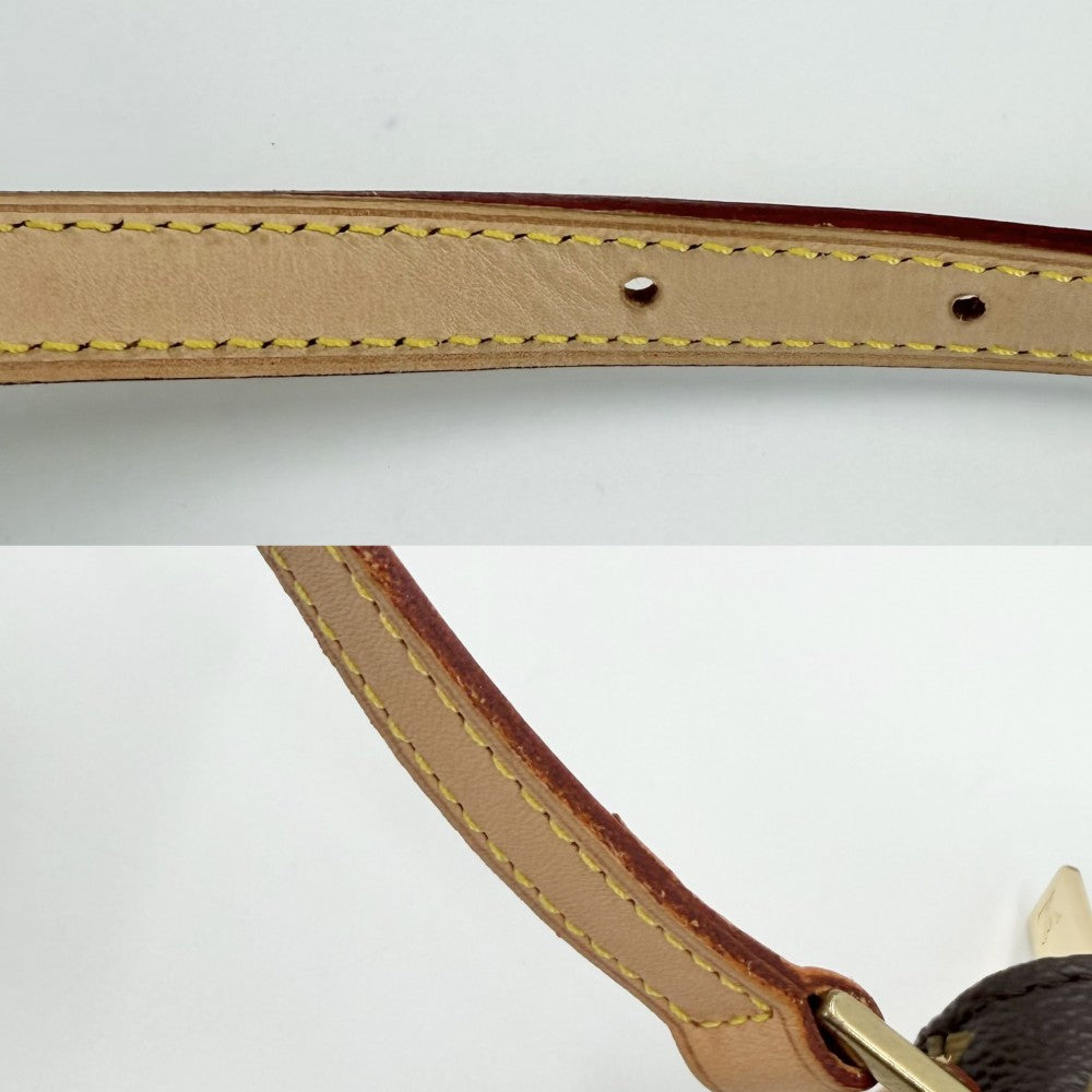 【開店SALE】 LOUIS VUITTON ルイヴィトン ショルダーバッグ トロター M51240 モノグラムキャンバス ブラウン 茶 ゴールド金具 レディース【中古品】