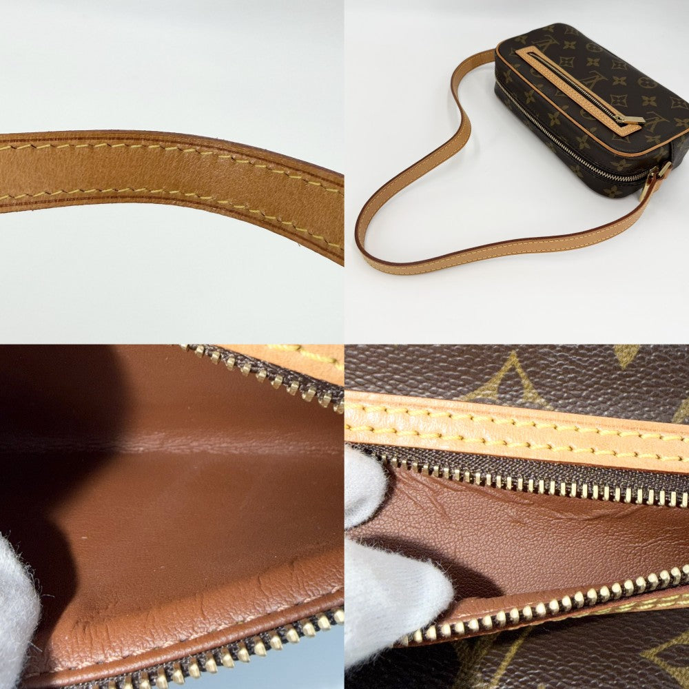 【開店SALE】 LOUIS VUITTON ルイヴィトン ショルダーバッグ モノグラム ポシェット・シテ M51183 ブラウン 茶 ゴールド金具 レディース【中古品】