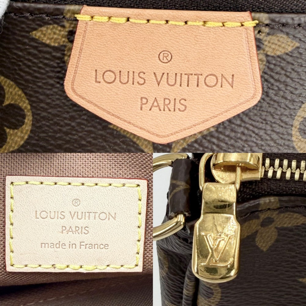 【開店SALE】 LOUIS VUITTON ルイヴィトン ショルダーバッグ モノグラム ミュルティポシェットアクセソワール 2WAY ハンドバッグ ローズクレール M44840 ブラウン 茶 ピンク ゴールド金具 レディース【中古品】