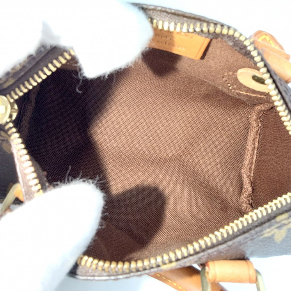 【開店SALE】 LOUIS VUITTON ルイヴィトン ハンドバッグ モノグラム ミニスピーディ 小さめ M41534 ブラウン 茶 ゴールド金具 レディース【中古品】