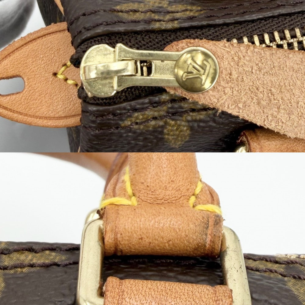 【開店SALE】 LOUIS VUITTON ルイヴィトン ハンドバッグ モノグラム ミニスピーディ 小さめ M41534 ブラウン 茶 ゴールド金具 レディース【中古品】