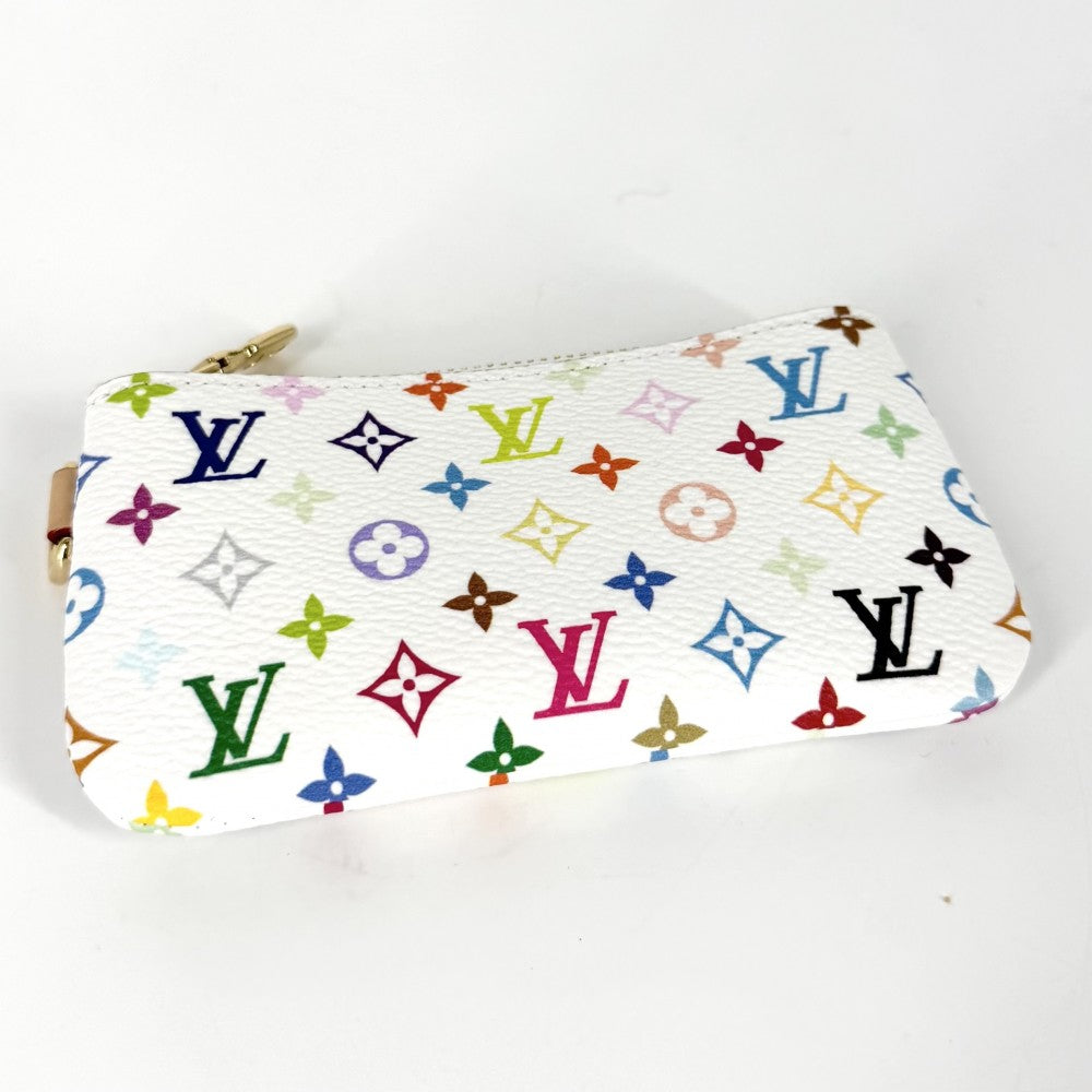 LOUIS VUITTON ルイヴィトン キーホルダー モノグラム 村上隆 フォンホルダー LV×TM 小物 ポーチ M14099 ホワイト 白 マルチカラー レディース【中古品】