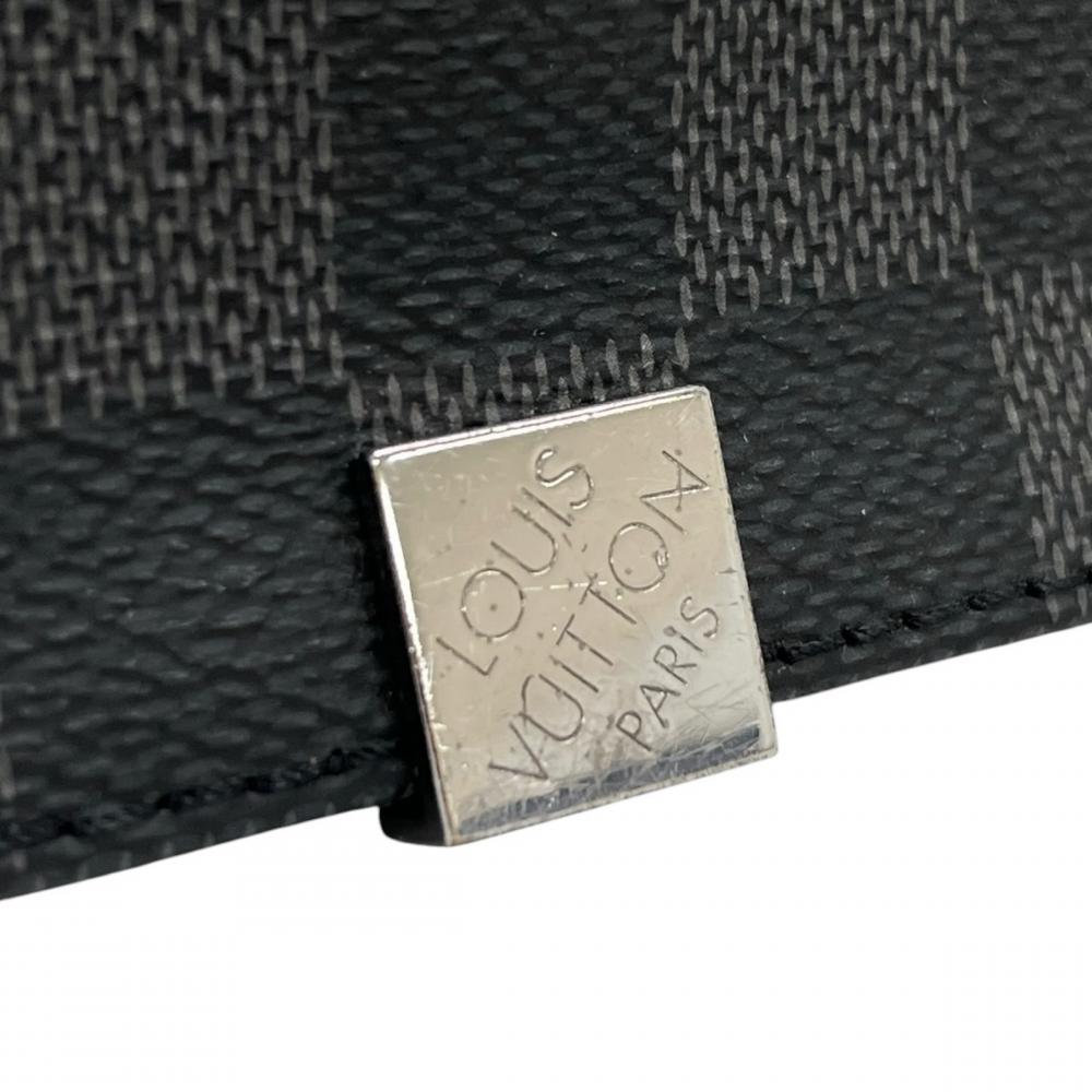 LOUIS VUITTON ルイヴィトン ショルダーバッグ ディストリクト PM ダミエグラフィット N41028 ダミエキャンバス ブラック 黒 グレー シルバー金具 メンズ【中古品】