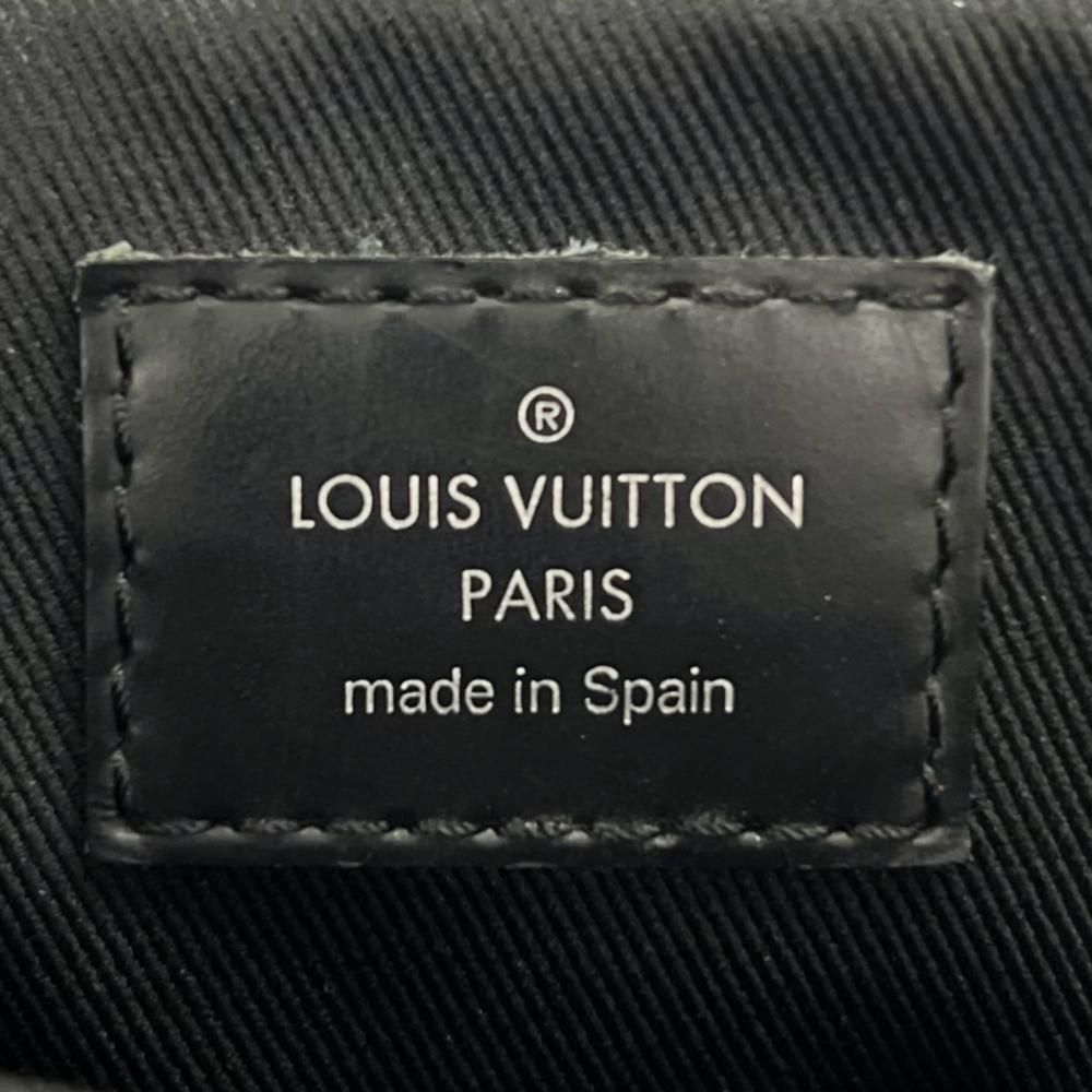 LOUIS VUITTON ルイヴィトン ショルダーバッグ ディストリクト PM ダミエグラフィット N41028 ダミエキャンバス ブラック 黒 グレー シルバー金具 メンズ【中古品】