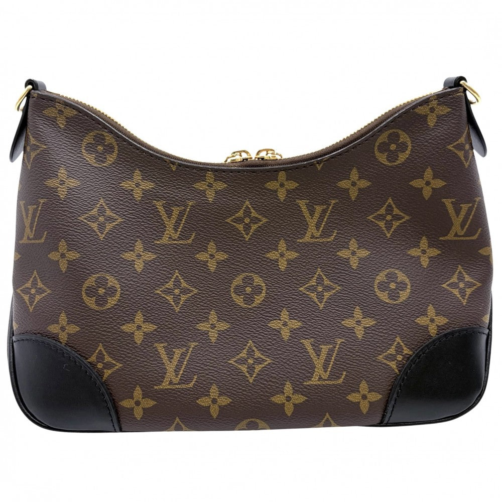 LOUIS VUITTON ルイヴィトン ショルダーバッグ モノグラム ブーローニュＰM ブラック 黒 M45831 ノワール ブラウン 茶 ゴールド金具 レディース【中古品】