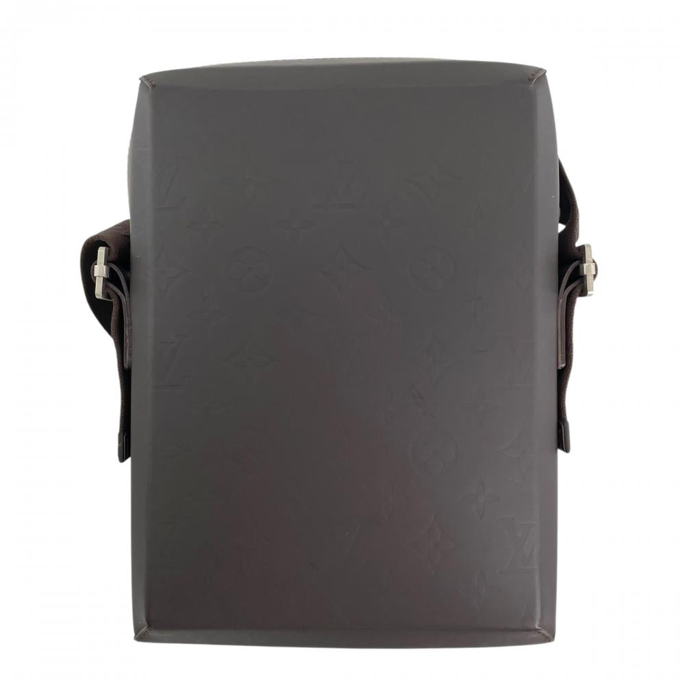 LOUIS VUITTON ルイヴィトン ショルダーバッグ モノグラムグラセ ボビー M46520 カーフ ブラウン 茶 シルバー金具 メンズ【中古品】