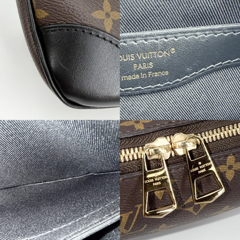 LOUIS VUITTON ルイヴィトン 2WAY モノグラム ブーローニュPM ハンドバッグ ショルダーバッグ ブラック 黒 M45831 ノワール ブラウン 茶 ゴールド金具 レディース【中古品】