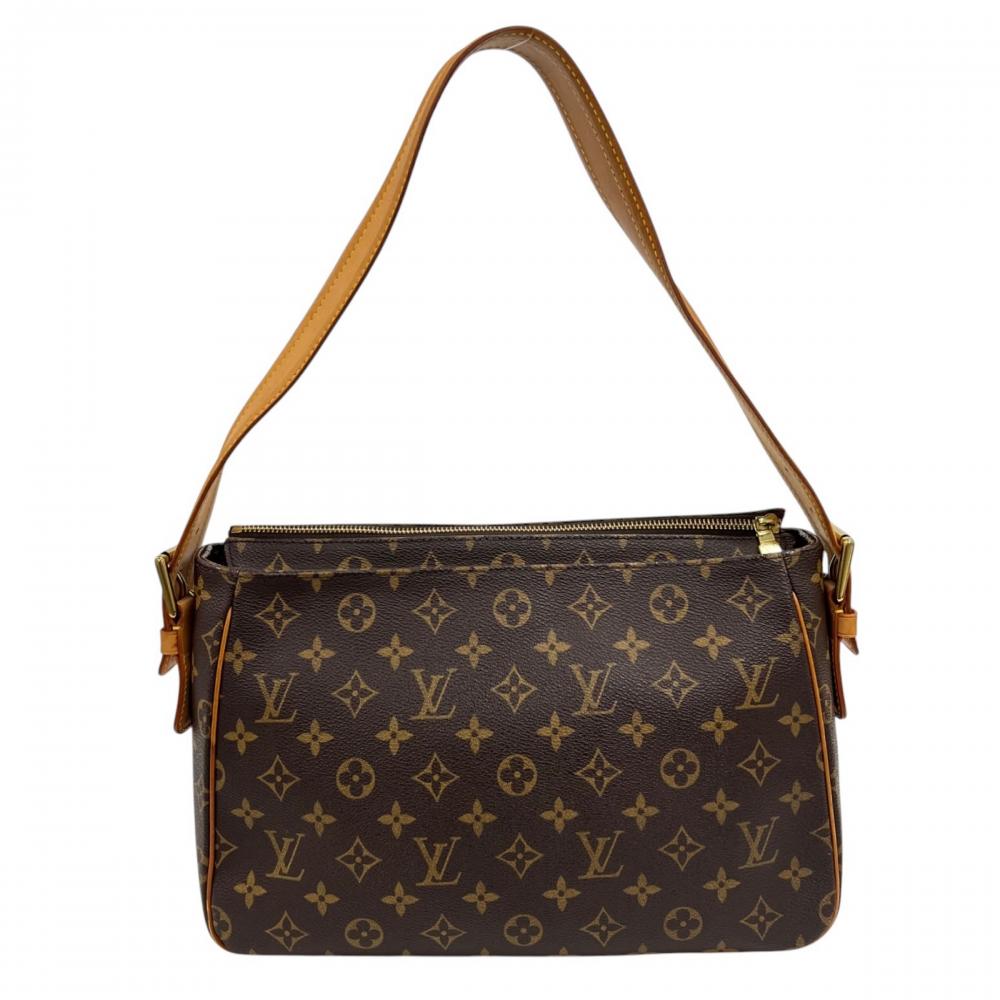 LOUIS VUITTON ルイヴィトン ハンドバッグ ヴィヴァシテGM モノグラム柄 M51163 モノグラムキャンバス ブラウン 茶 ゴールド金具 レディース【中古品】