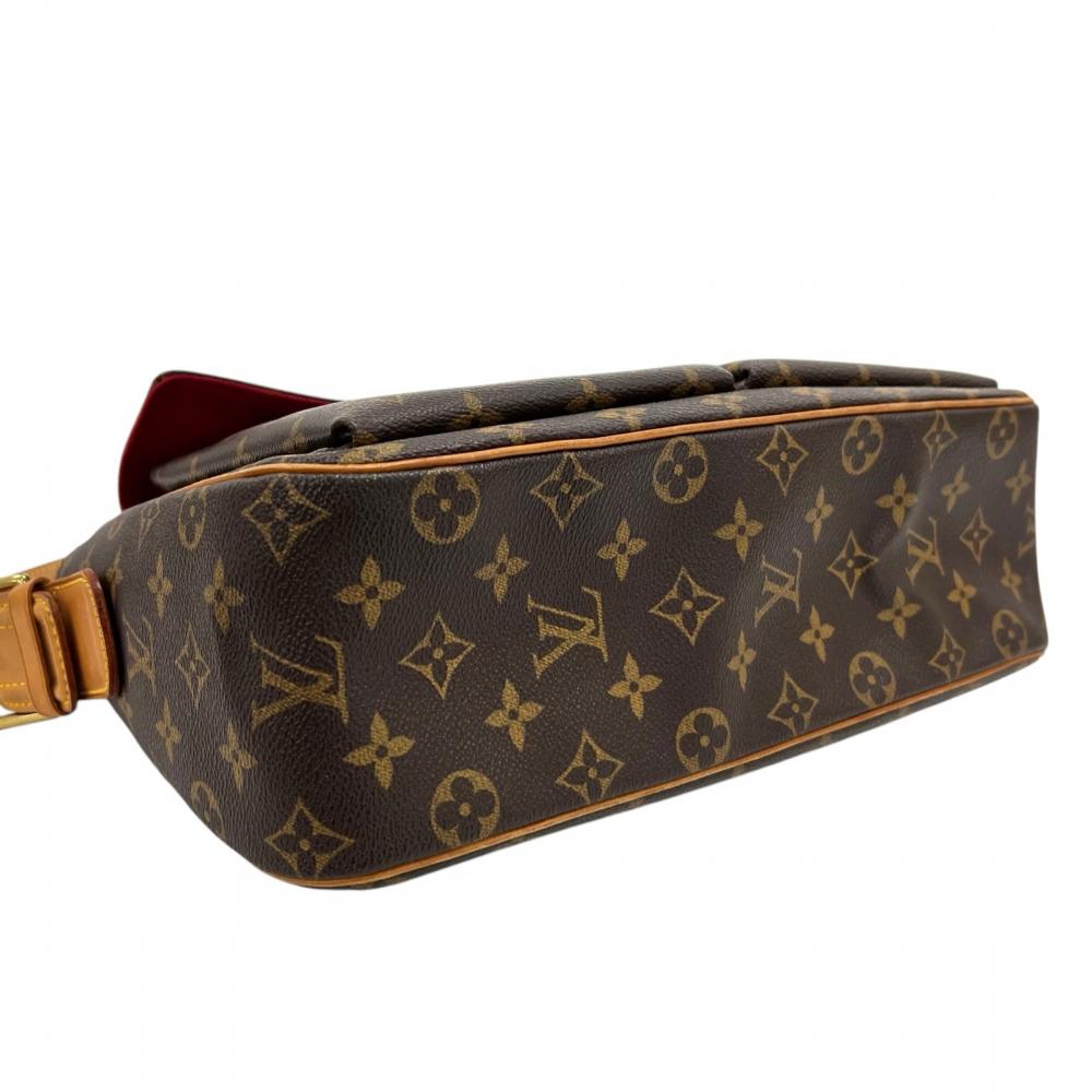LOUIS VUITTON ルイヴィトン ハンドバッグ ヴィヴァシテGM モノグラム柄 M51163 モノグラムキャンバス ブラウン 茶 ゴールド金具 レディース【中古品】
