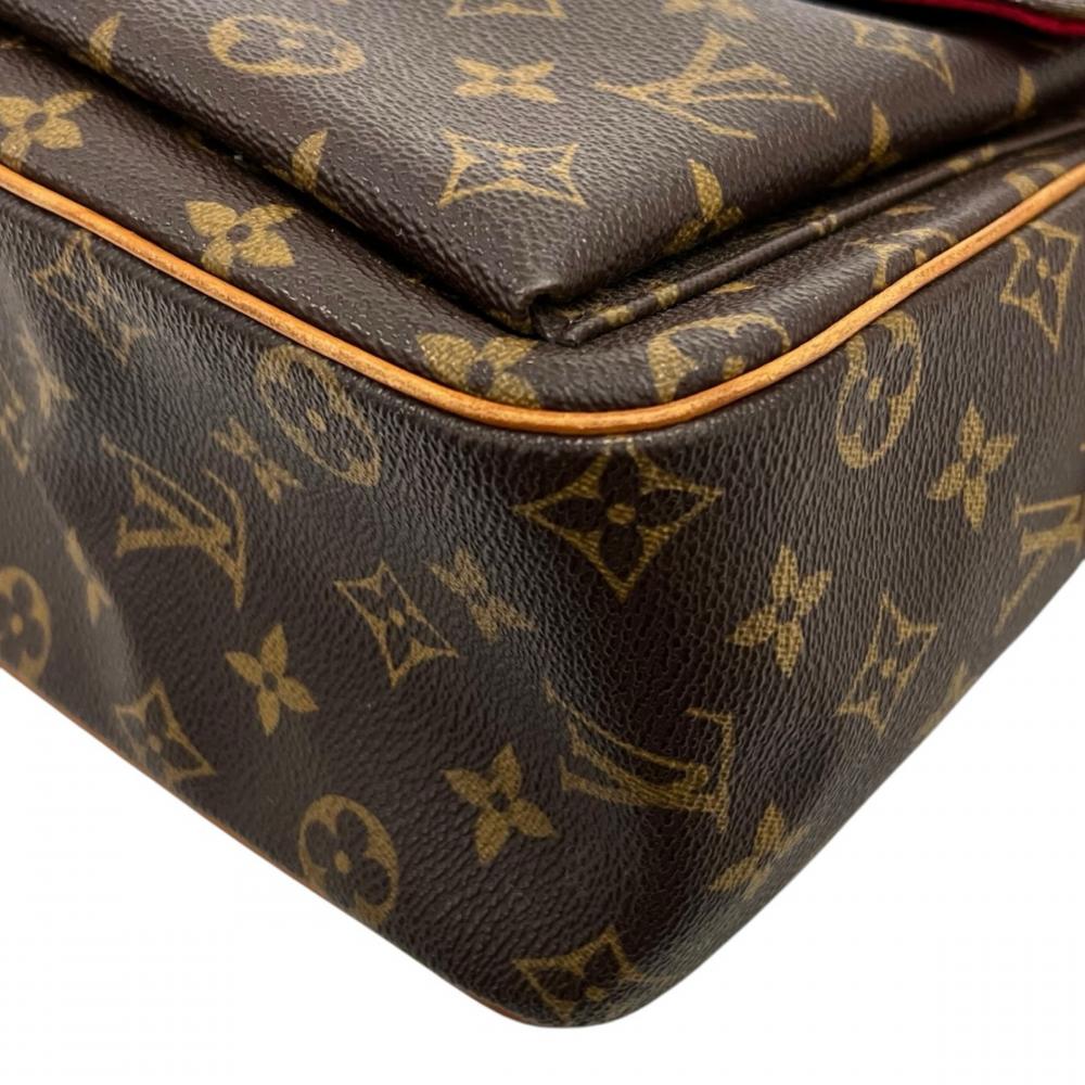 LOUIS VUITTON ルイヴィトン ハンドバッグ ヴィヴァシテGM モノグラム柄 M51163 モノグラムキャンバス ブラウン 茶 ゴールド金具 レディース【中古品】