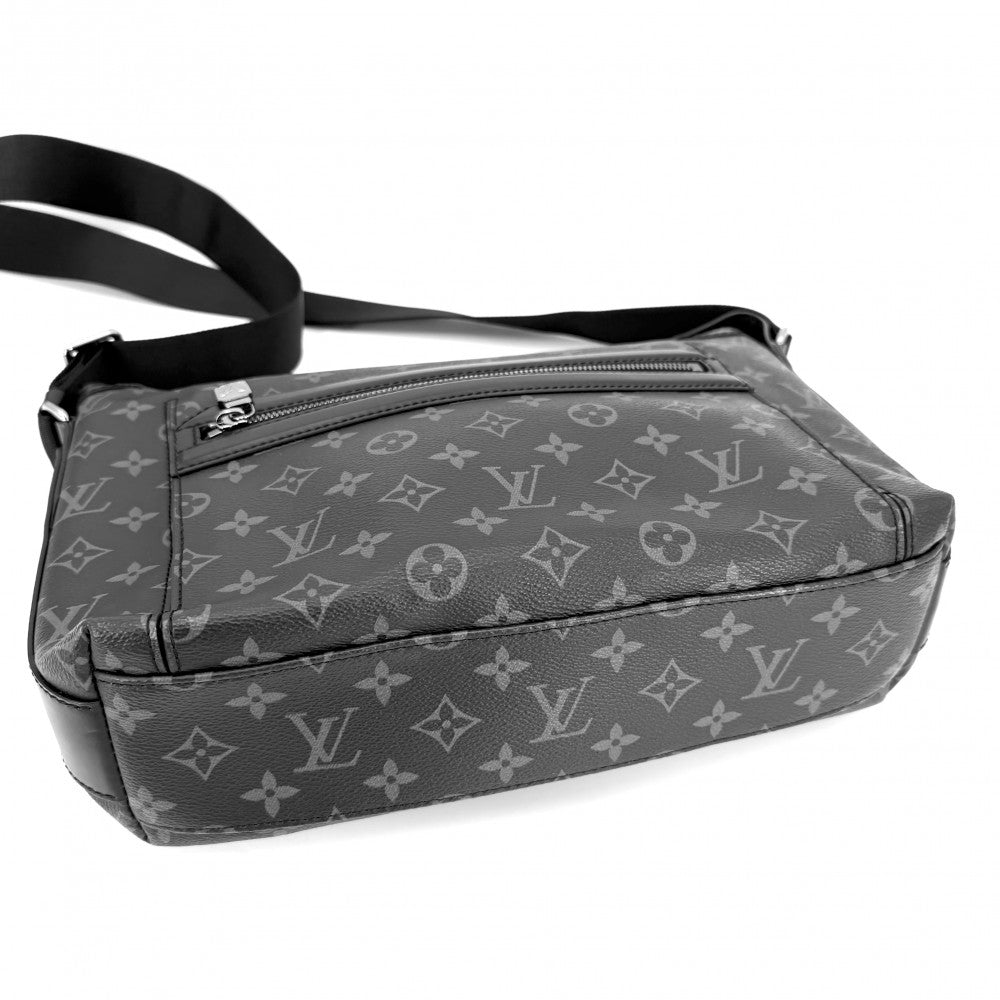 LOUIS VUITTON ルイヴィトン ショルダーバッグ モノグラムエクリプス オデッセイメッセンジャーPM M44223 ブラック 黒 シルバー金具 メンズ【中古品】