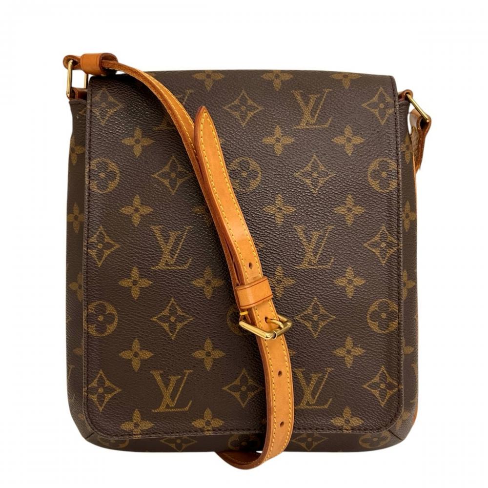 LOUIS VUITTON ルイヴィトン ショルダーバッグ ミュゼット・サルサ M51258 モノグラムキャンバス ブラウン 茶 ゴールド金具 レディース【中古品】