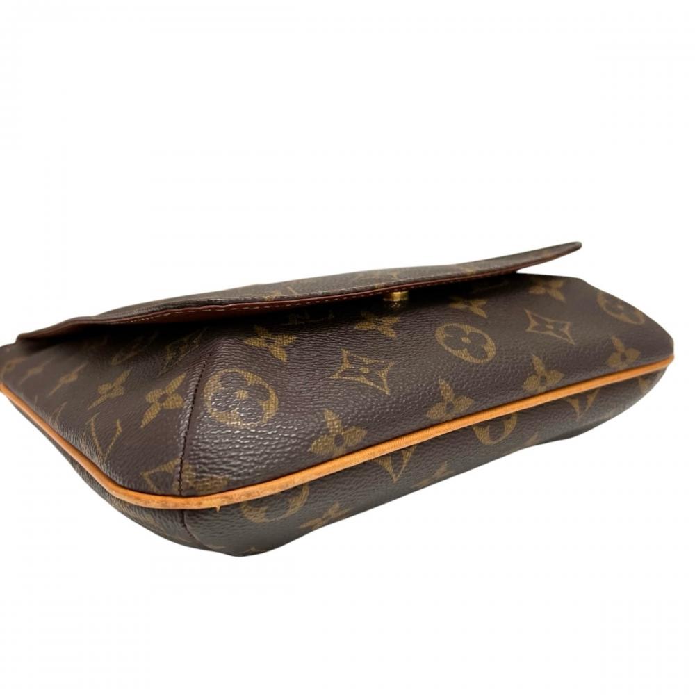 LOUIS VUITTON ルイヴィトン ショルダーバッグ ミュゼット・サルサ M51258 モノグラムキャンバス ブラウン 茶 ゴールド金具 レディース【中古品】