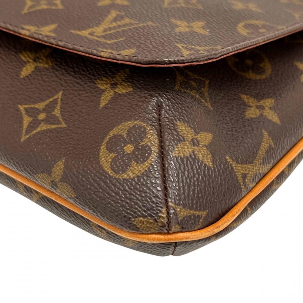 LOUIS VUITTON ルイヴィトン ショルダーバッグ ミュゼット・サルサ M51258 モノグラムキャンバス ブラウン 茶 ゴールド金具 レディース【中古品】