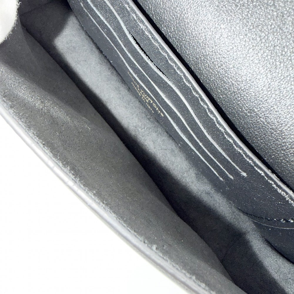 LOUIS VUITTON ルイヴィトン チェーンウォレット LVブルーム ウォレット オン チェーン 2WAY ショルダーバッグ M14564 レザー ブラック 黒 ゴールド×シルバー金具 レディース【中古品】