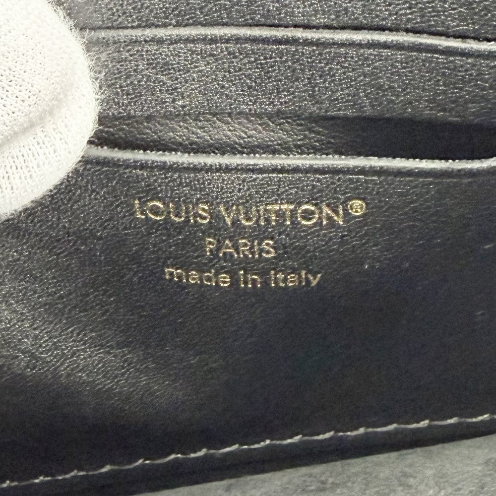 LOUIS VUITTON ルイヴィトン チェーンウォレット LVブルーム ウォレット オン チェーン 2WAY ショルダーバッグ M14564 レザー ブラック 黒 ゴールド×シルバー金具 レディース【中古品】