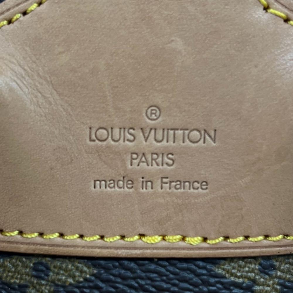 LOUIS VUITTON ルイヴィトン リュック モンスリMM モノグラム M51136 モノグラムキャンバス ヌメ革 ブラウン 茶 レディース【中古品】