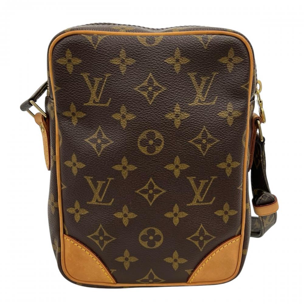 LOUIS VUITTON ルイヴィトン ショルダーバッグ モノグラム アマゾン 2層式 M45236 モノグラムキャンバス ヌメ革 ブラウン 茶 ゴールド金具 レディース【中古品】