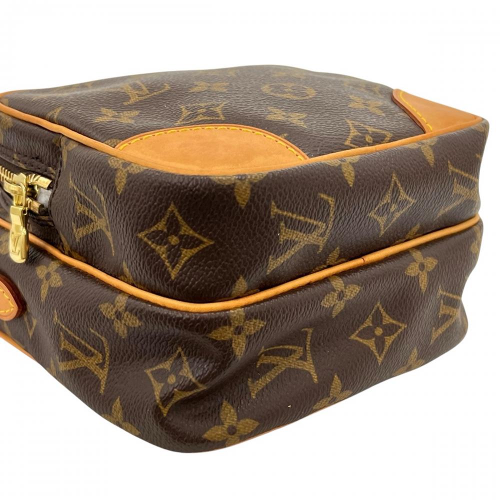 LOUIS VUITTON ルイヴィトン ショルダーバッグ モノグラム アマゾン 2層式 M45236 モノグラムキャンバス ヌメ革 ブラウン 茶 ゴールド金具 レディース【中古品】
