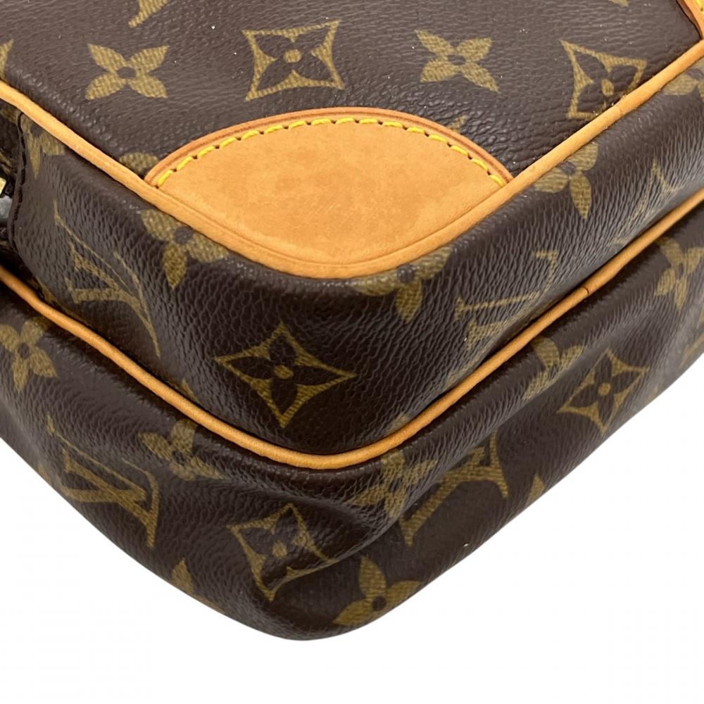 LOUIS VUITTON ルイヴィトン ショルダーバッグ モノグラム アマゾン 2層式 M45236 モノグラムキャンバス ヌメ革 ブラウン 茶 ゴールド金具 レディース【中古品】