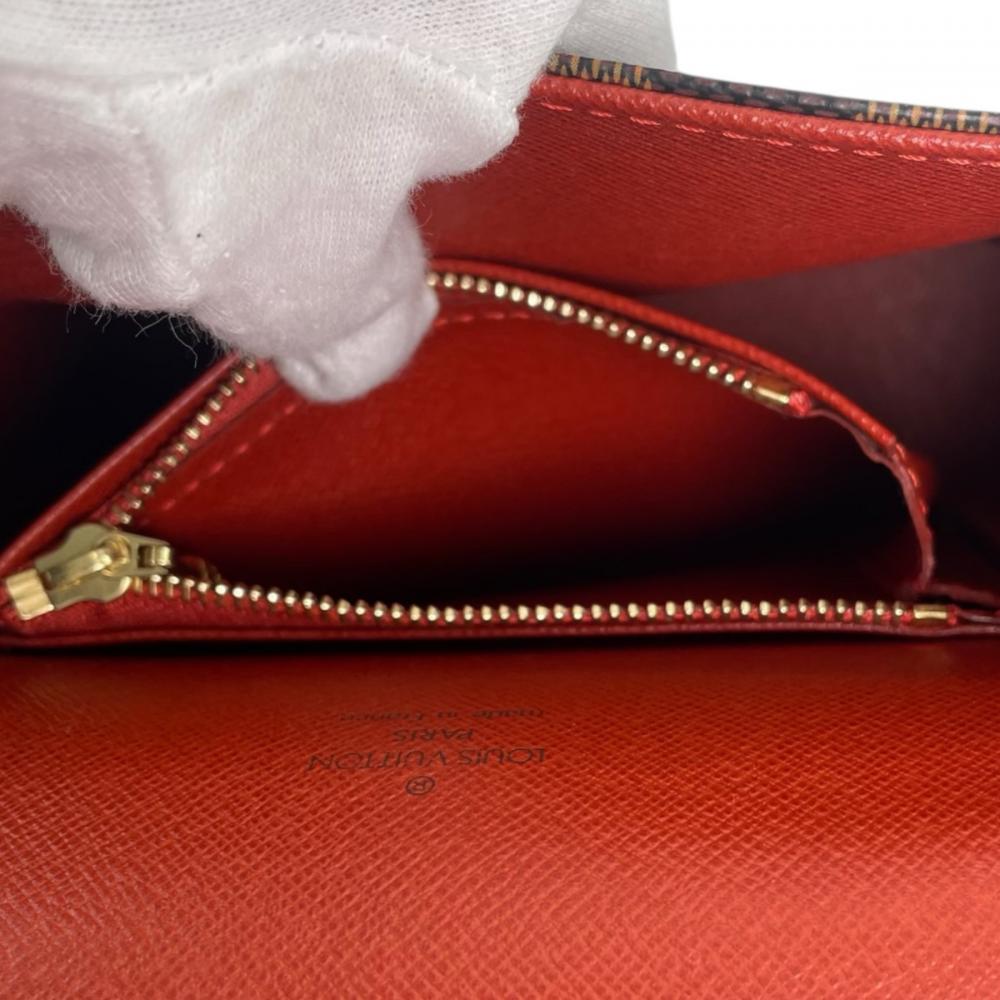 LOUIS VUITTON ルイヴィトン ハンドバッグ ダミエ・エベヌ トライベッカ･ミニ N51162 PVCコーティングキャンバス レザー ブラウン 茶 ゴールド金具 レディース【中古品】