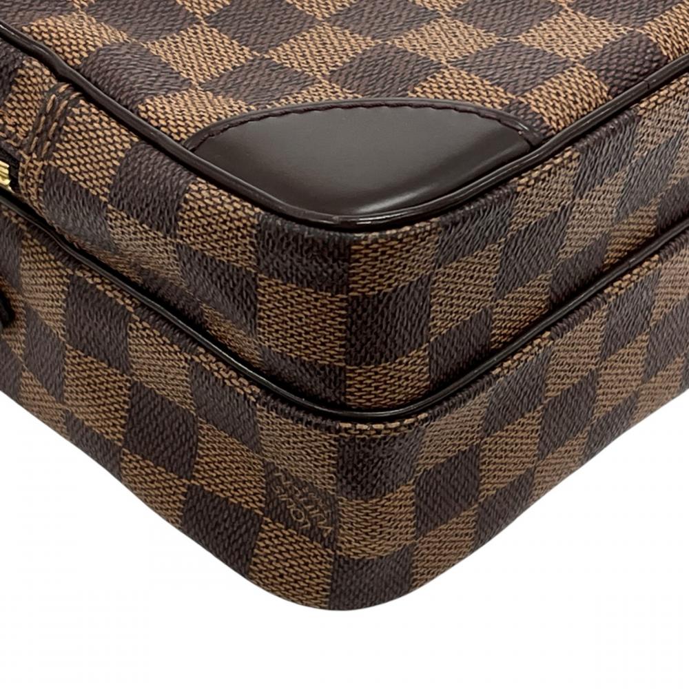 LOUIS VUITTON ルイヴィトン ショルダーバッグ ダミエ アマゾン スペシャルオーダー N48074 ダミエキャンバス レザー ブラウン 茶 ゴールド金具 レディース【中古品】