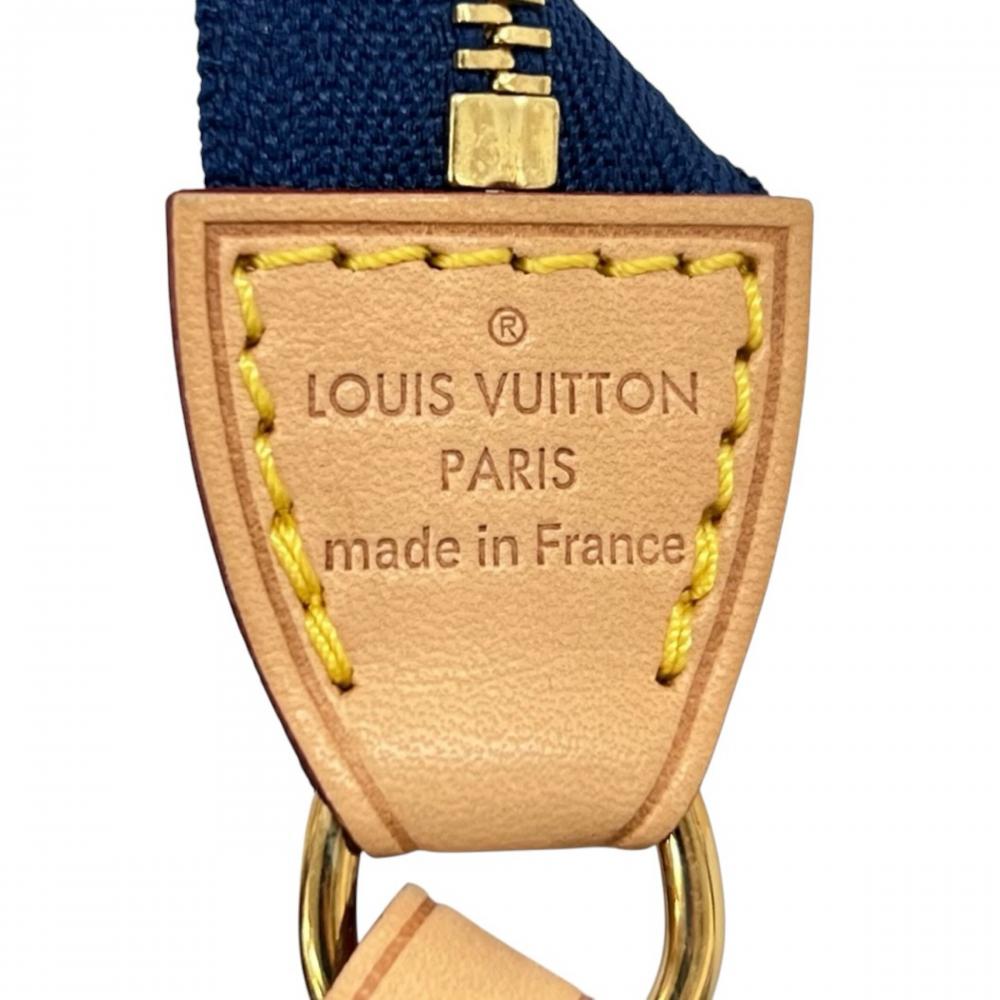 LOUIS VUITTON ルイヴィトン ハンドバッグ モノグラム ヴェルニ アクセソワール イカット フラワー M90041 ブルー 青 ゴールド金具 レディース【中古品】