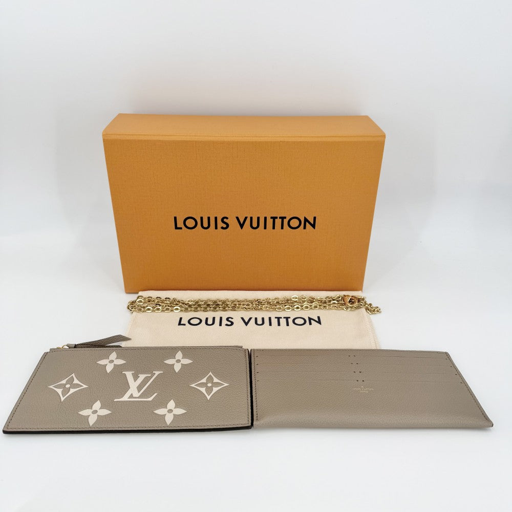 LOUIS VUITTON ルイヴィトン ショルダーバッグ バイカラーモノグラムアンプラント ポシェットフェリシー チェーンウォレット ベージュ M69977 トゥルトレール　クレーム ゴールド金具 レディース【中古品】