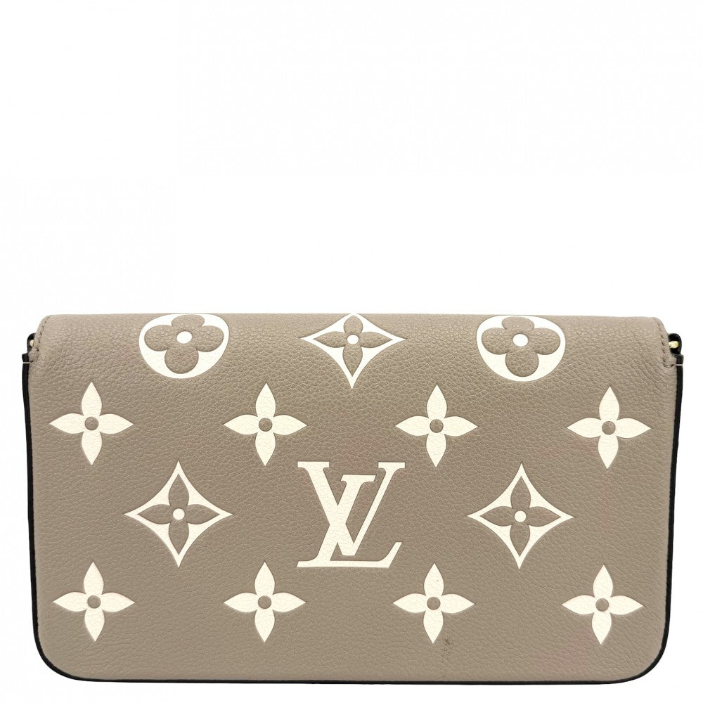 LOUIS VUITTON ルイヴィトン ショルダーバッグ バイカラーモノグラムアンプラント ポシェットフェリシー チェーンウォレット ベージュ M69977 トゥルトレール　クレーム ゴールド金具 レディース【中古品】