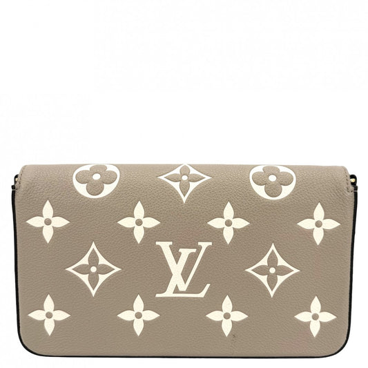LOUIS VUITTON ルイヴィトン ショルダーバッグ バイカラーモノグラムアンプラント ポシェットフェリシー チェーンウォレット ベージュ M69977 トゥルトレール　クレーム ゴールド金具 レディース【中古品】