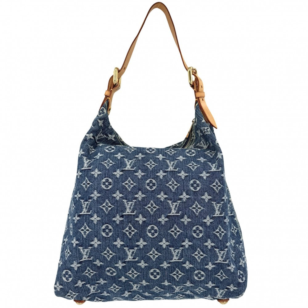 LOUIS VUITTON ルイヴィトン ハンドバッグ バギーGM ワンハンドバッグ M95048 モノグラムデニム ブルー 青 ゴールド金具 レディース【中古品】