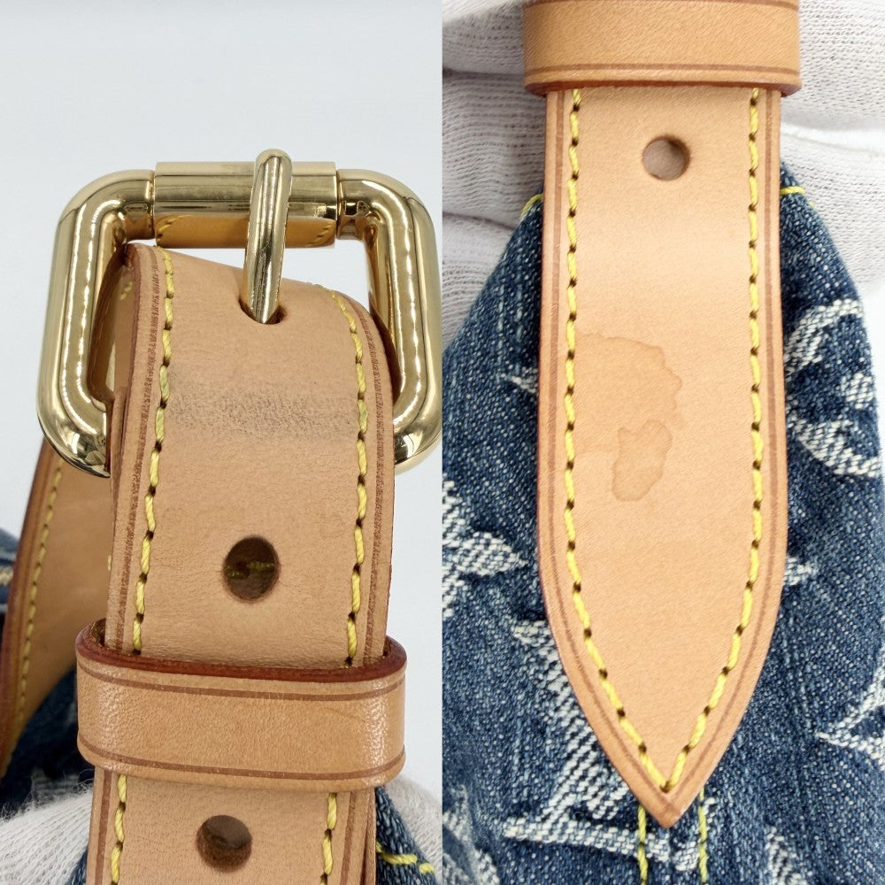 LOUIS VUITTON ルイヴィトン ハンドバッグ バギーGM ワンハンドバッグ M95048 モノグラムデニム ブルー 青 ゴールド金具 レディース【中古品】