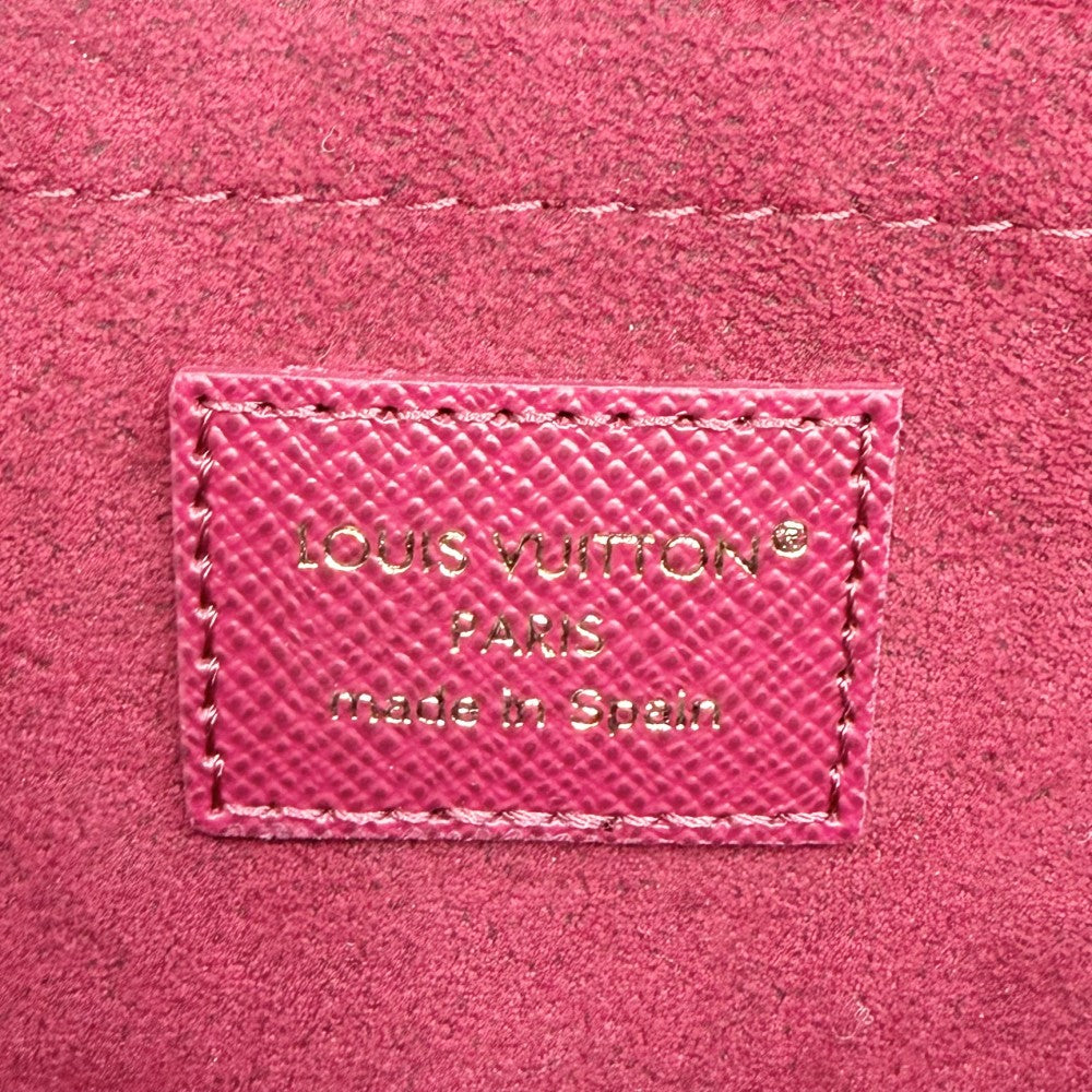 LOUIS VUITTON ルイヴィトン ショルダーバッグ チェーンウォレット 財布 ポシェット フェリシー ピンク M61276 モノグラムキャンバス ブラウン 茶 フューシャ ゴールド金具 レディース【中古品】